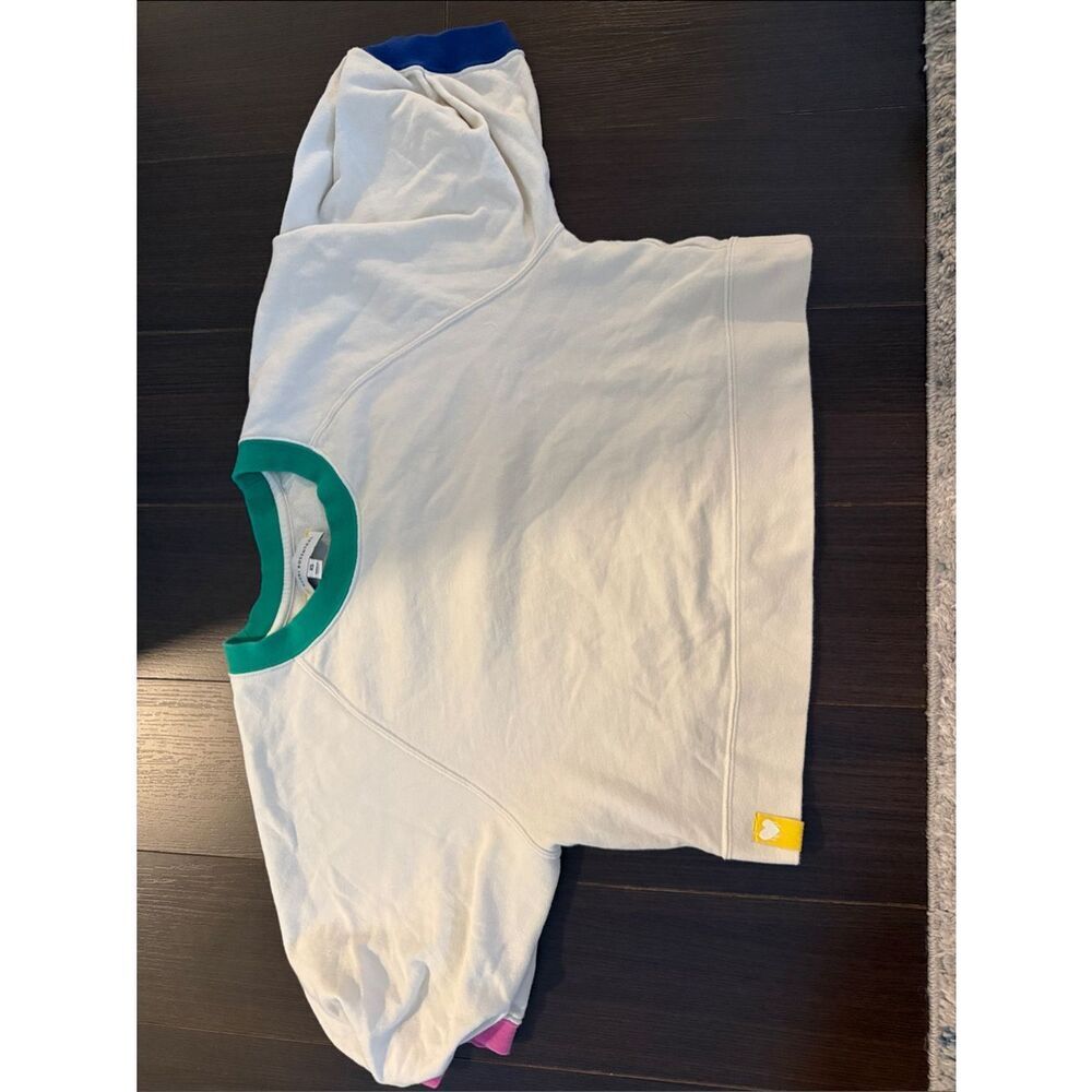 KERRI ROSENTHAL Crewneck Sweatshirt with Green Trim